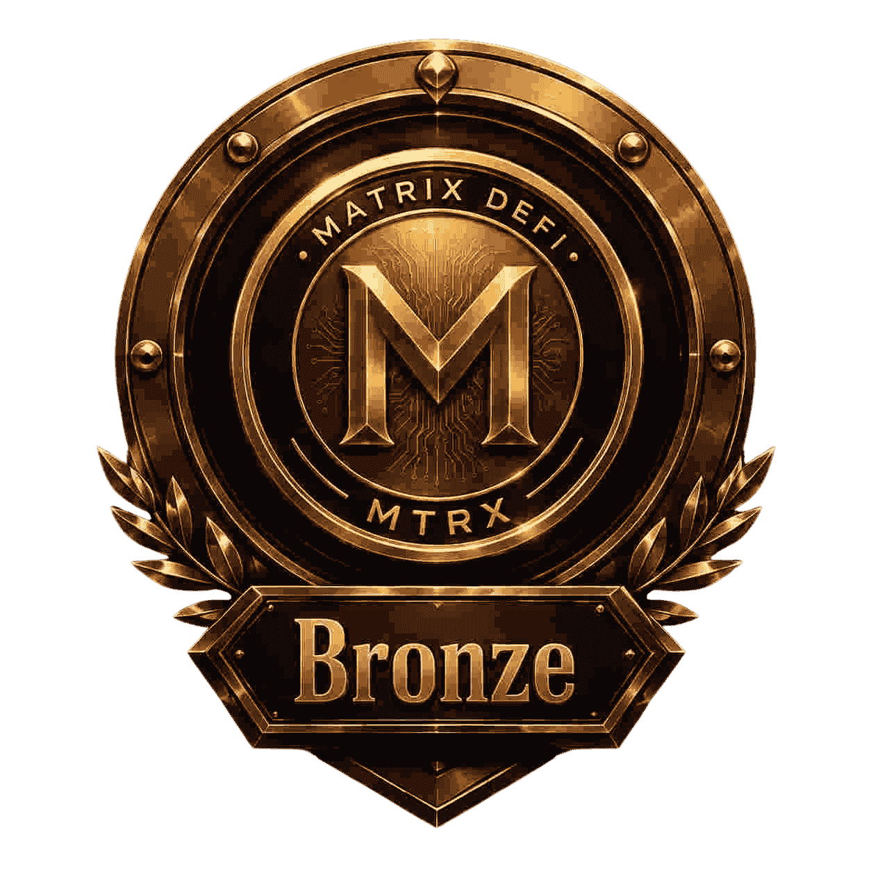 Bronze Matrix DeFi rank badge