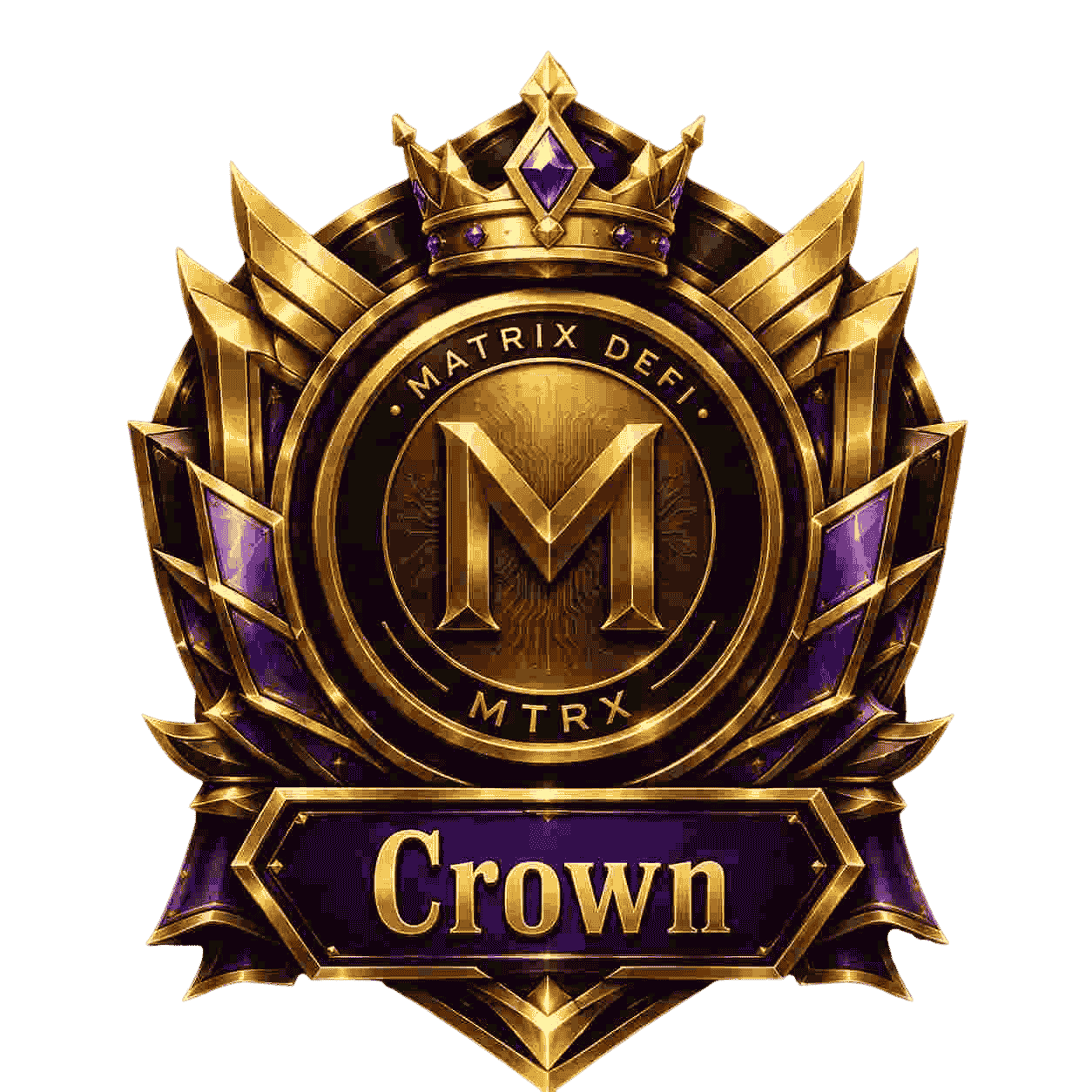 Crown Matrix DeFi rank badge