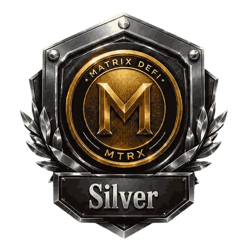 Silver Matrix DeFi rank badge